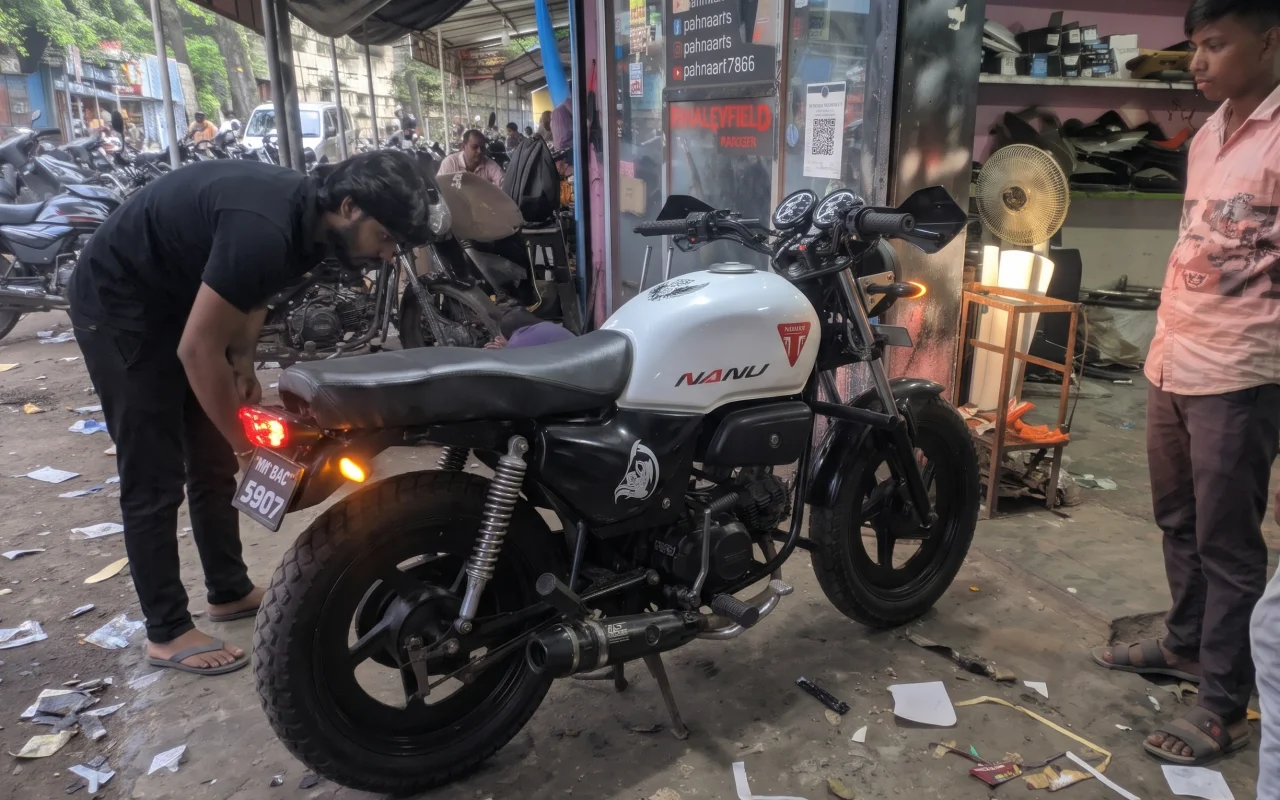 Bike after wrap